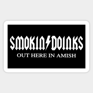 Big Ol' Doinks In Amish - Parody Band Classic Rock Meme Tee Sticker